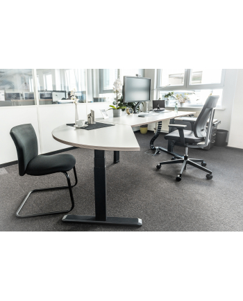 DIGITUS Height Adjustable Table Frame 3-leg 120 degree Kolor: CZARNY