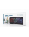 GEMBIRD KB-UML-03 Slim Rainbow backlight multimedia keyboard Kolor: CZARNY US layout - nr 1