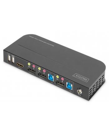 DIGITUS KVM Switch 2x1 DP DP/HDMI OutUSB 4Kx2K60Hz