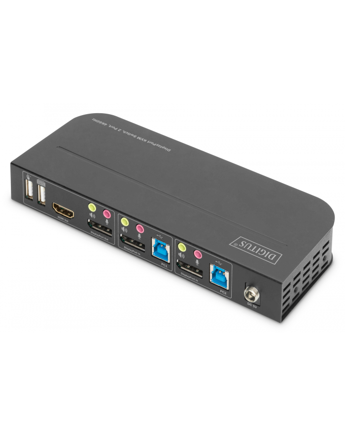 DIGITUS KVM Switch 2x1 DP DP/HDMI OutUSB 4Kx2K60Hz główny
