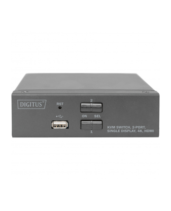 DIGITUS KVM Switch 2x1 HDMI 2-Port Single Display 4K/30Hz FreeSync nr 2