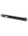 DIGITUS DN-95417 1U Aluminum PDU rackmountable 6x safety outlet 16A 4000W 250VAC 50/60Hz - nr 12