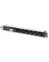 DIGITUS DN-95417 1U Aluminum PDU rackmountable 6x safety outlet 16A 4000W 250VAC 50/60Hz - nr 1