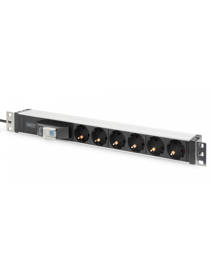 DIGITUS DN-95417 1U Aluminum PDU rackmountable 6x safety outlet 16A 4000W 250VAC 50/60Hz główny