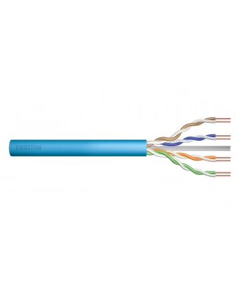 DIGITUS Installation cable cat.6A U/UTP B2ca solid wire AWG 23/1 LSOH 500m violet reel