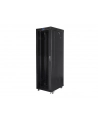 LANBERG rack cabinet 19inch free-standing 42U/600x1000 with glass door LCD self-assembly flat pack Kolor: CZARNY - nr 23