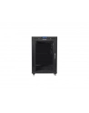LANBERG free standing rack 19inch cabinet 15U 600x600 glass door LCD flat pack Kolor: CZARNY - nr 10
