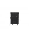 LANBERG free standing rack 19inch cabinet 15U 600x600 glass door LCD flat pack Kolor: CZARNY - nr 12
