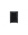 LANBERG free standing rack 19inch cabinet 15U 600x600 glass door LCD flat pack Kolor: CZARNY - nr 25