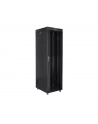 LANBERG free standing rack 19inch cabinet 42U 600x800 glass door LCD flat pack Kolor: CZARNY - nr 25