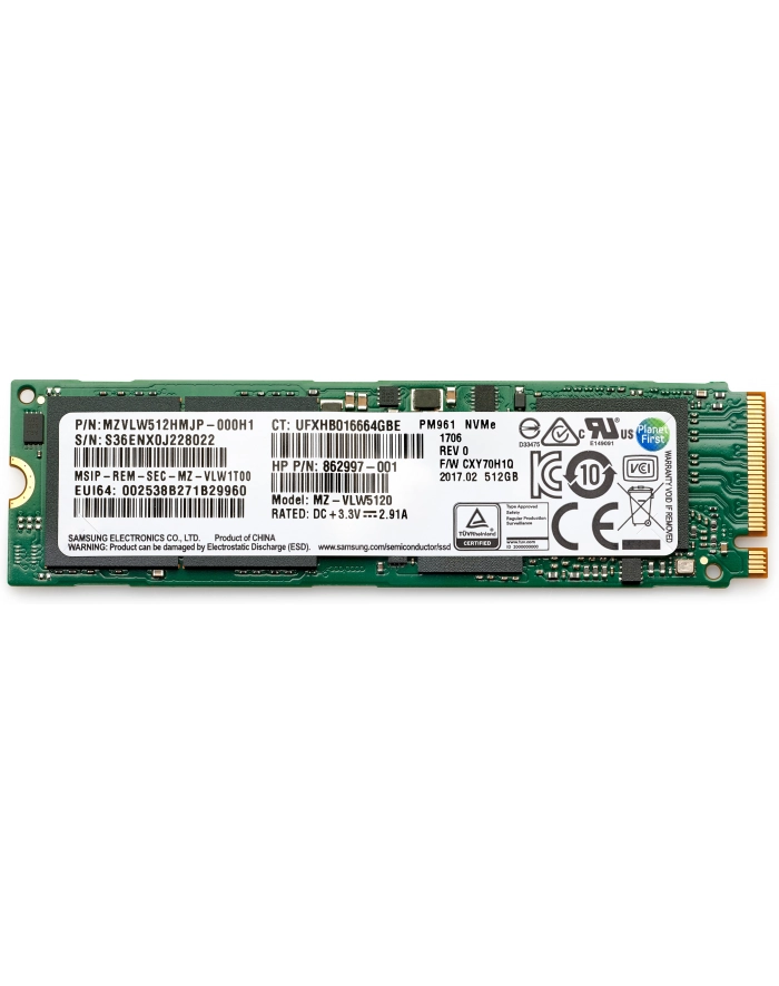 hp inc. HP 512GB PCIe NVME TLC SSD główny