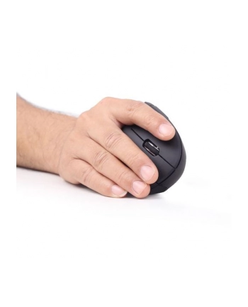 GEMBIRD MUSW-ERGO-01 Ergonomic wireless optical mouse MUSW-ERGO-01 1600 DPI USB Kolor: CZARNY - Towar z uszkodzonym opakowaniem (P)