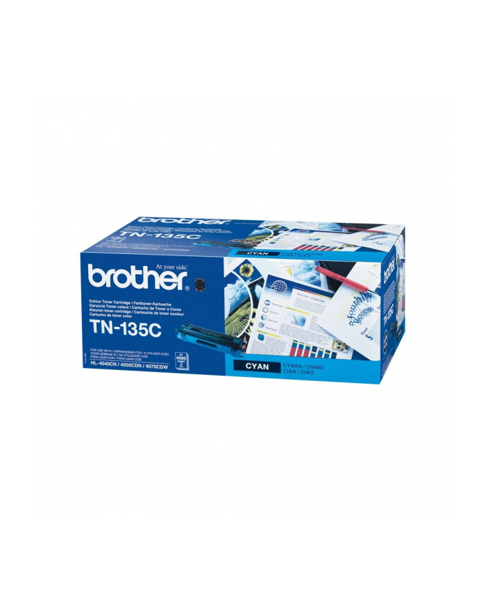 BROTHER TN-135 toner cartridge cyan high capacity 4.000 pages 1-pack - Towar z uszkodzonym opakowaniem (P) główny