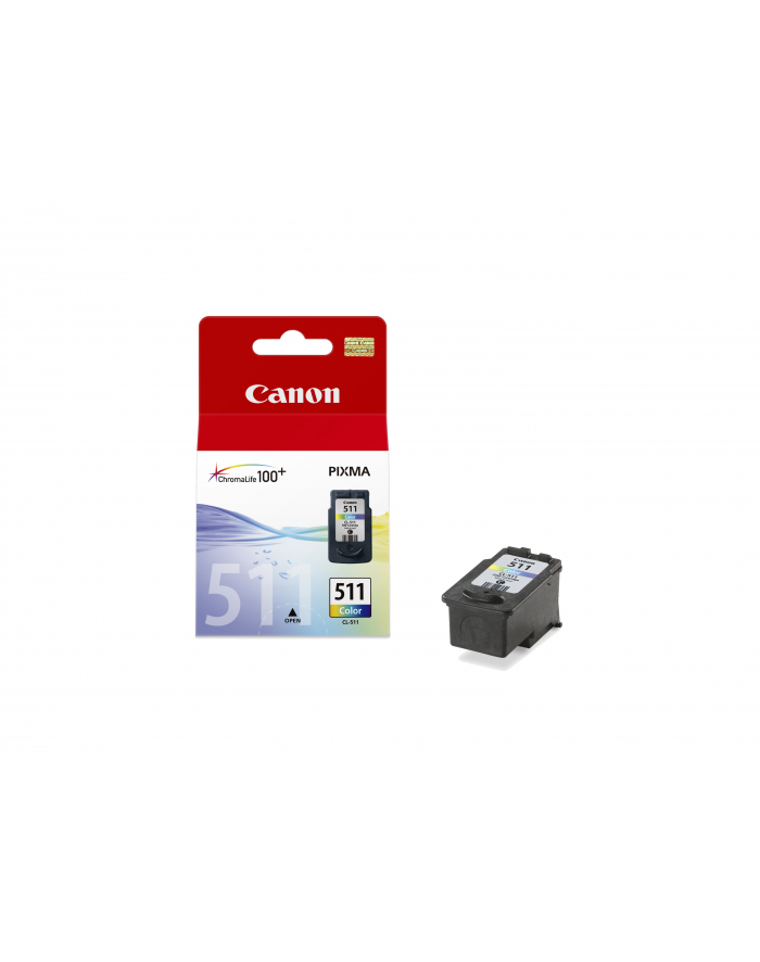 CANON CL-511 ink cartridge colour standard capacity 1-pack blister without alarm - Towar z uszkodzonym opakowaniem główny
