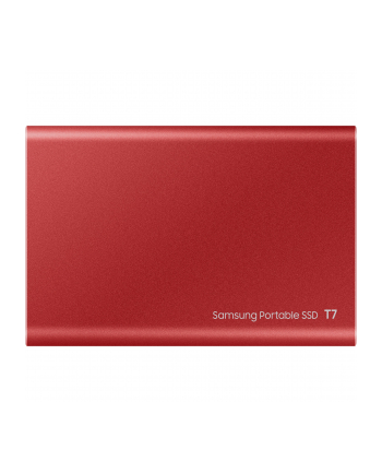 SAMSUNG Portable SSD T7 500GB extern USB 3.2 Gen 2 metallic red - Towar z uszkodzonym opakowaniem (P)