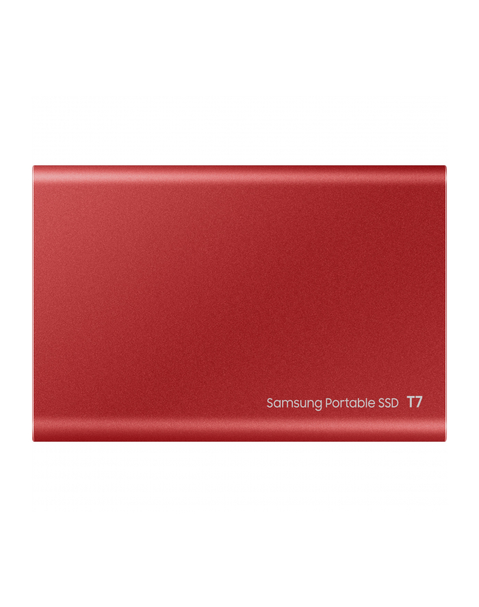 SAMSUNG Portable SSD T7 500GB extern USB 3.2 Gen 2 metallic red - Towar z uszkodzonym opakowaniem (P) główny