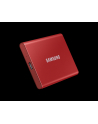 SAMSUNG Portable SSD T7 500GB extern USB 3.2 Gen 2 metallic red - Towar z uszkodzonym opakowaniem (P) - nr 20