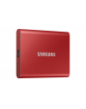 SAMSUNG Portable SSD T7 500GB extern USB 3.2 Gen 2 metallic red - Towar z uszkodzonym opakowaniem (P) - nr 25