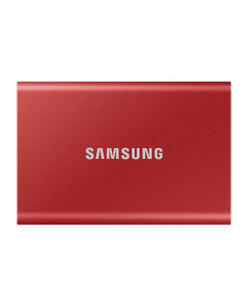 SAMSUNG Portable SSD T7 500GB extern USB 3.2 Gen 2 metallic red - Towar z uszkodzonym opakowaniem (P)