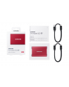 SAMSUNG Portable SSD T7 500GB extern USB 3.2 Gen 2 metallic red - Towar z uszkodzonym opakowaniem (P) - nr 42