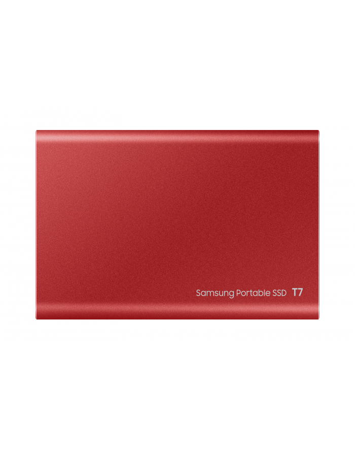 SAMSUNG Portable SSD T7 500GB extern USB 3.2 Gen 2 metallic red - Towar z uszkodzonym opakowaniem (P) główny