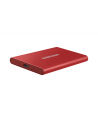 SAMSUNG Portable SSD T7 500GB extern USB 3.2 Gen 2 metallic red - Towar z uszkodzonym opakowaniem (P) - nr 48