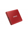 SAMSUNG Portable SSD T7 500GB extern USB 3.2 Gen 2 metallic red - Towar z uszkodzonym opakowaniem (P) - nr 49