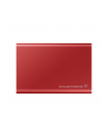 SAMSUNG Portable SSD T7 500GB extern USB 3.2 Gen 2 metallic red - Towar z uszkodzonym opakowaniem (P) - nr 55