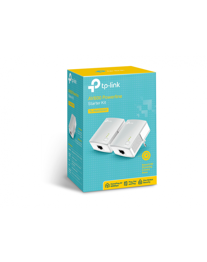 TP-Link TL-PA4010KIT Bridge HomePlug AV HPAV / 600 Mbit/s / RJ-45 10/100 główny
