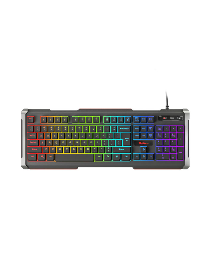 NATEC NKG-0993 Keyboard GENESIS RHOD 400 Gaming RGB Backlight USB US layout - Towar z uszkodzonym opakowaniem (P) główny