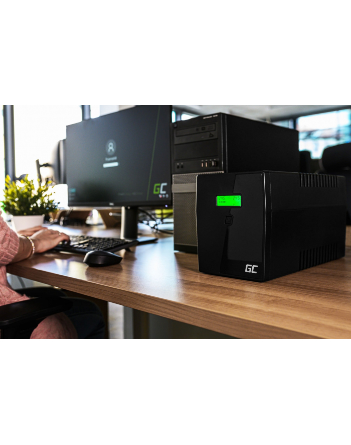 green cell GREENCELL UPS Power Proof 1500VA 900W - Towar z uszkodzonym opakowaniem (P) główny