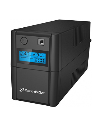 power walker POWERWALK VI 850 SHL UPS LINE-INTERACTIVE 850VA 2X SCHUKO RJ11 IN/OUT USB LCD - Towar z uszkodzonym opakowaniem (P)