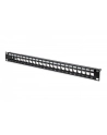 DIGITUS Patch Panel Case 1U for Keystone Module 24-Port 19Inch for RJ45 and LWL module Kolor: CZARNY - Towar z uszkodzonym opakowaniem (P) - nr 8