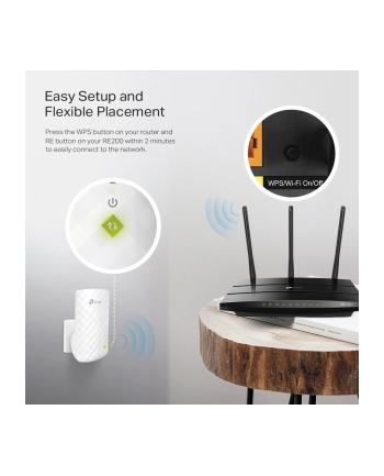 TP-LINK RE200 Dual Band AC750 Wireless Range Extender POSKOZENE BALENI - Towar z uszkodzonym opakowaniem (P)