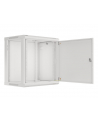 LANBERG Wall mount cabinet 19inch 12U 600x450 steel doors grey flat pack - nr 27