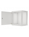 LANBERG Wall mount cabinet 19inch 12U 600x450 steel doors grey flat pack - nr 29