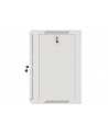 LANBERG Wall mount cabinet 19inch 12U 600x450 steel doors grey flat pack - nr 34