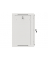 LANBERG Wall mount cabinet 19inch 12U 600x450 steel doors grey flat pack - nr 3