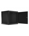 LANBERG Wall mount cabinet 19inch 12U 600x600 steel doors Kolor: CZARNY flat pack - nr 18