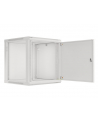 LANBERG Wall mount cabinet 19inch 12U 600x600 steel doors grey flat pack - nr 18