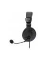 MANHATTAN Stereo USB Headset Lightweight Over-ear Design Wired USB-A Plug Integrated Controls Adjustable Microphone Black - nr 16