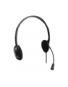 MANHATTAN Stereo USB Headset Lightweight On-ear Design Wired USB-A Plug Adjustable Microphone Black Retail Box - nr 14