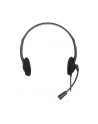 MANHATTAN Stereo USB Headset Lightweight On-ear Design Wired USB-A Plug Adjustable Microphone Black Retail Box - nr 15