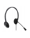 MANHATTAN Stereo USB Headset Lightweight On-ear Design Wired USB-A Plug Adjustable Microphone Black Retail Box - nr 18