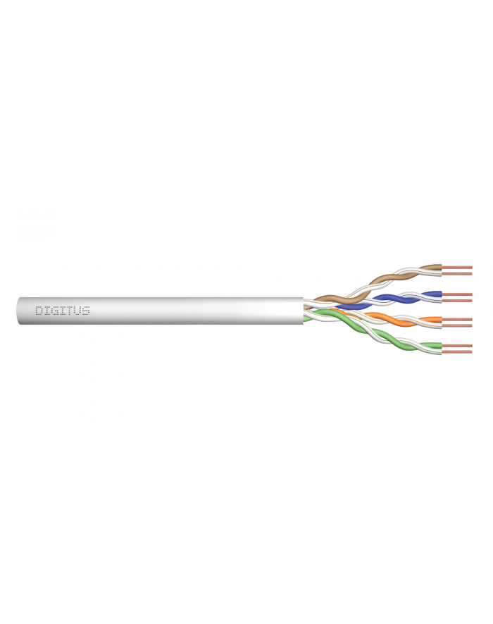 DIGITUS Installation cable cat.5e U/UTP Dca solid wire AWG 24/1 LSOH 500m grey reel główny
