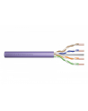 DIGITUS Installation cable cat.6 U/UTP B2ca solid wire AWG 23/1 LSOH 100m violet foiled - nr 1