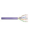DIGITUS Installation cable cat.6 U/UTP B2ca solid wire AWG 23/1 LSOH 100m violet foiled - nr 2