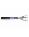 DIGITUS S-FTP PIMF network earth installation cable CAT7 4x2xAWG23/1 1200MHz Kolor: CZARNY 1000m roll - nr 16