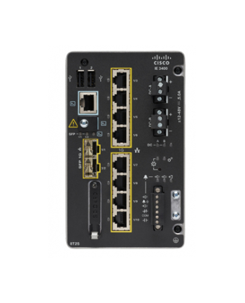 CISCO Catalyst IE3400 with 8 GE Copper and 2 GE SFP Modular NA