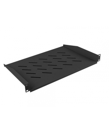 LANBERG AK-1008-B fixed shelf 19 1U/483x315mm max load capacity up to 20kg Kolor: CZARNY - Towar z uszkodzonym opakowaniem (P)